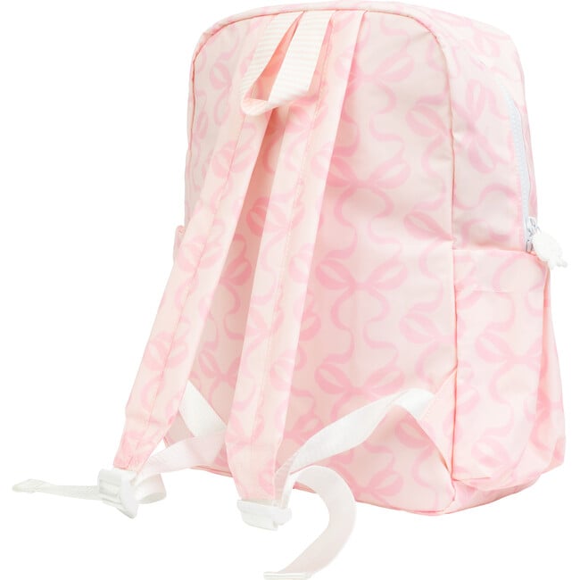 Apple of My Isla Small Backpack- Bows on Pink
