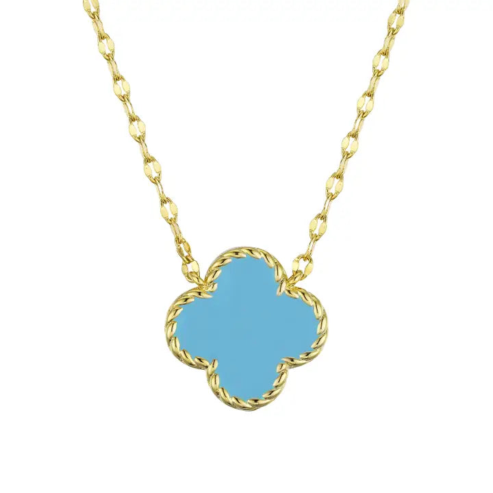 Lily Nily Turquoise Clover Necklace