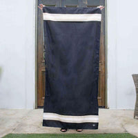 Curacao Giant Beach Towel Black/Shell