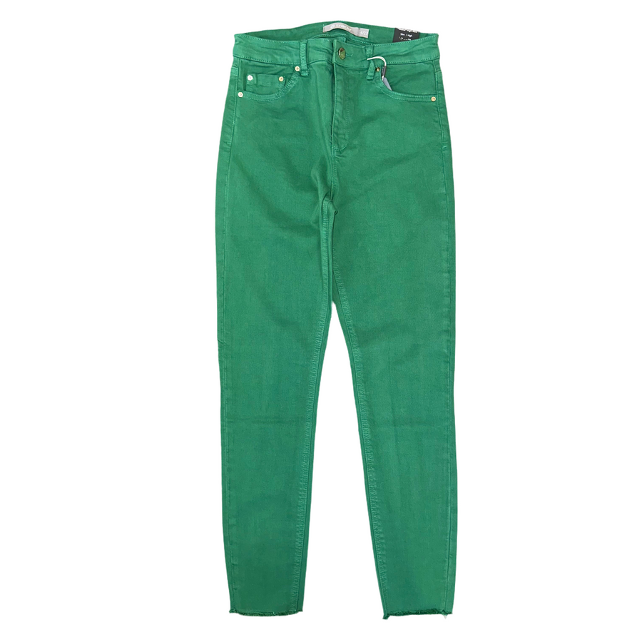 Tractr Jeans Mona- High Rise- Grass Green