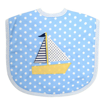 3 Marthas Feeding Bib-Sailboat