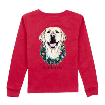 Properly Tied Boys Deck The Paws LS Tee