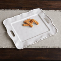 Beatriz Ball VIDA Alegria Rectangular Tray with Handles - White