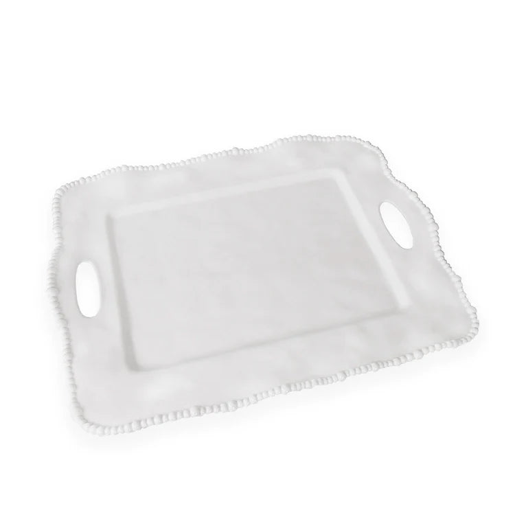 Beatriz Ball VIDA Alegria Rectangular Tray with Handles - White