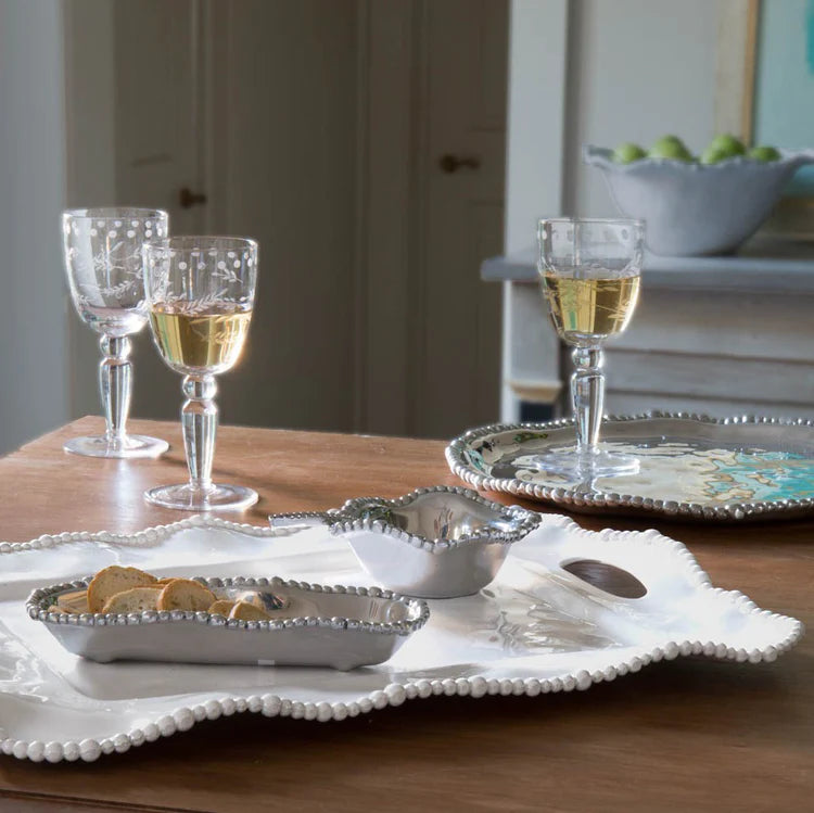 Beatriz Ball VIDA Alegria Rectangular Tray with Handles - White