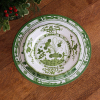 Beatriz Ball VIDA Faenza 11" Dinner Plate Set of 4 - White and Green