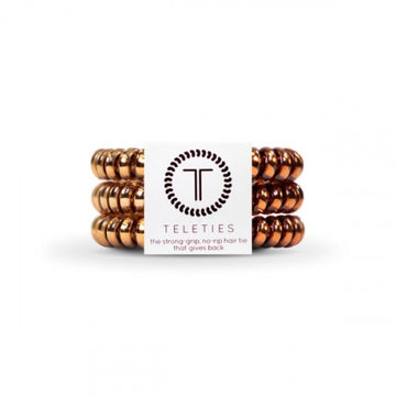 Teleties Small Hair Ties- Caramel Copper