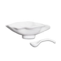 Beatriz Ball VIDA Havana Small Oval Bowl with Spoon - White