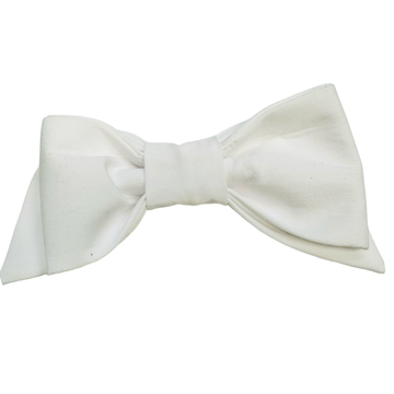 The Bow Next Door Annie Alligator Clip Hairbow-White