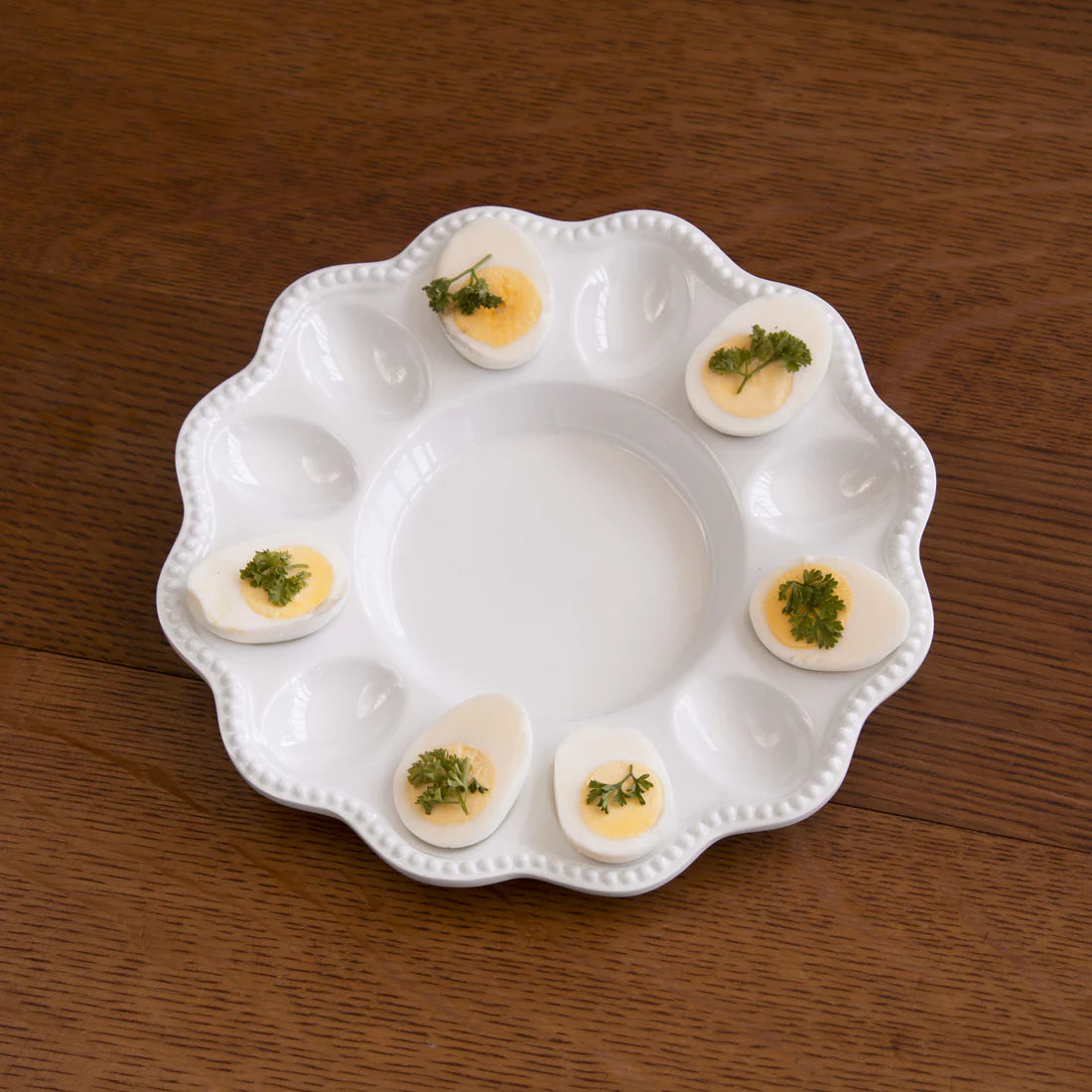 Beatriz Ball VIDA Alegria Deviled Egg Platter - White