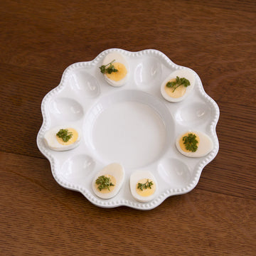 Beatriz Ball VIDA Alegria Deviled Egg Platter - White
