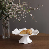 Beatriz Ball VIDA Alegria Small Pedestal Cake Plate - White
