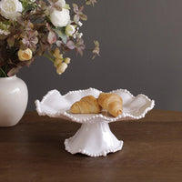 Beatriz Ball VIDA Alegria Small Pedestal Cake Plate - White
