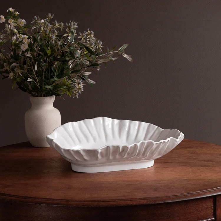 Beatriz Ball VIDA Bloom Large Oval Bowl - White