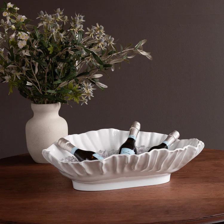 Beatriz Ball VIDA Bloom Large Oval Bowl - White