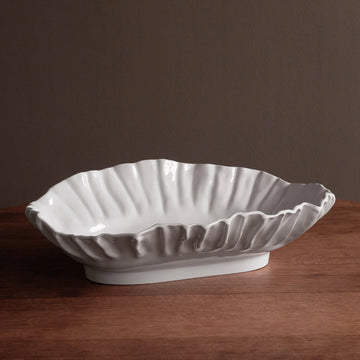 Beatriz Ball VIDA Bloom Large Oval Bowl - White