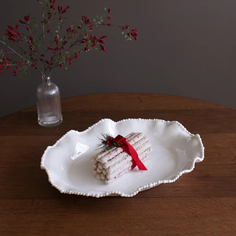Beatriz Ball VIDA Alegria Oval Platter - White