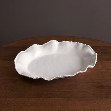 Beatriz Ball VIDA Alegria Oval Platter - White