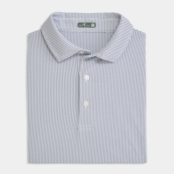 GenTeal Jacquard Performance Polo - Navy