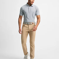 GenTeal Charcoal Club Pinstripe Performance Polo