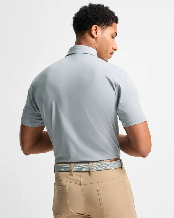 GenTeal Charcoal Club Pinstripe Performance Polo