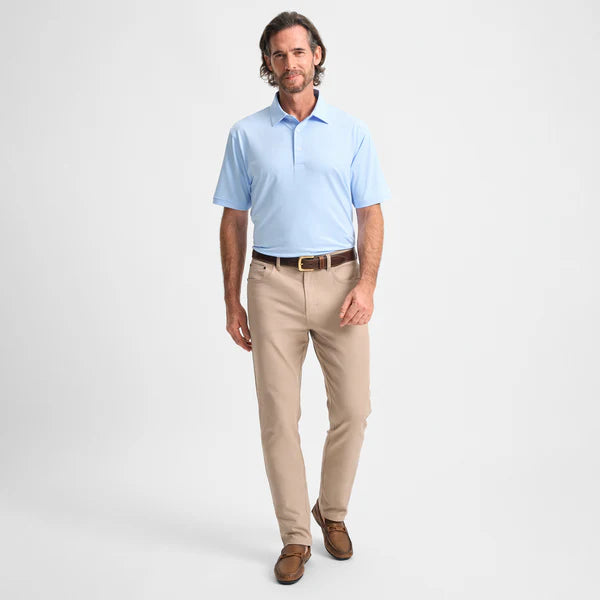 GenTeal Heritage Blue Club Pinstripe Performance Polo