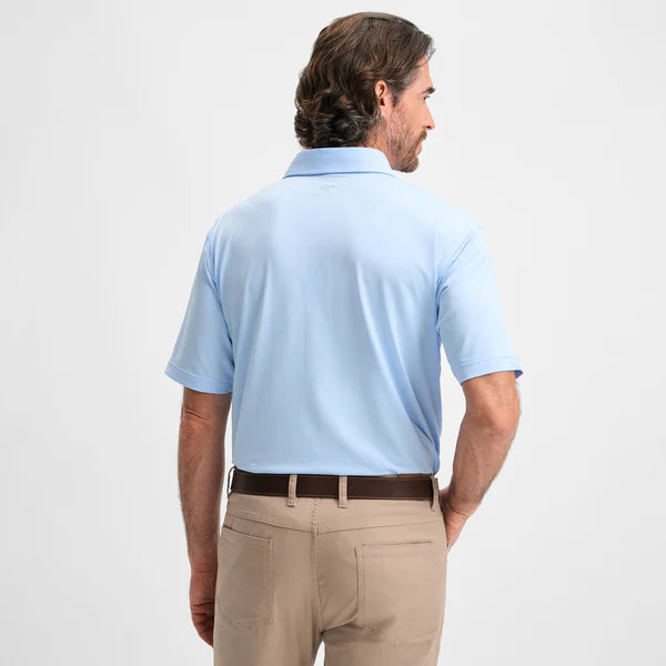 GenTeal Heritage Blue Club Pinstripe Performance Polo