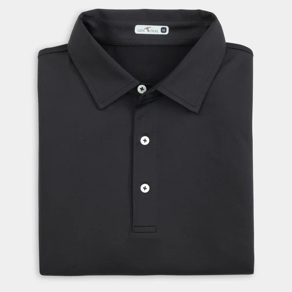 GenTeal Solid Performance Polo - Black