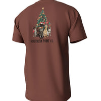 Southern Point Co. Youth Gun Dog Christmas Short Sleeve Pocket Tee