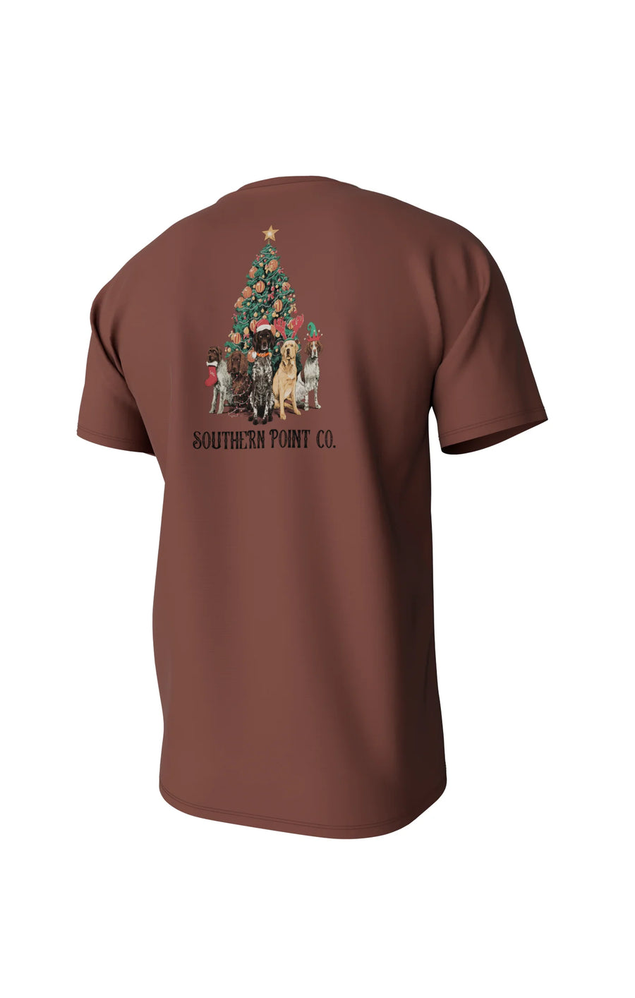 Southern Point Co. Youth Gun Dog Christmas Short Sleeve Pocket Tee