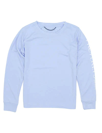 Properly Tied Rashguard Long Sleeve Shirt- Light Blue