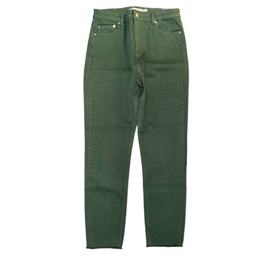 Tractr Jeans Mona- High Rise- Dark Green