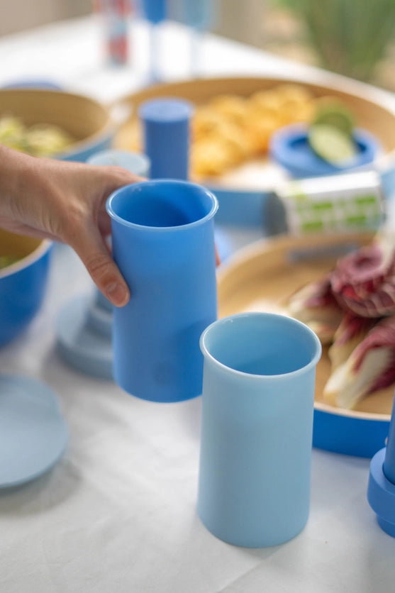 Porter Green Silicone Highball Glasses - Sky + Kingfisher