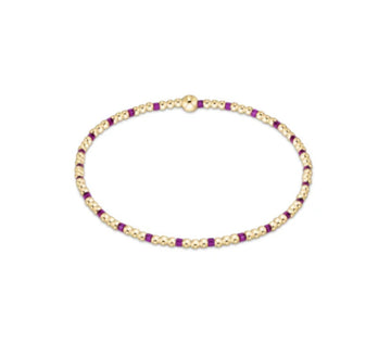 Enewton Hope Sincerity Pattern 2MM Bead Bracelet - Fuchsia