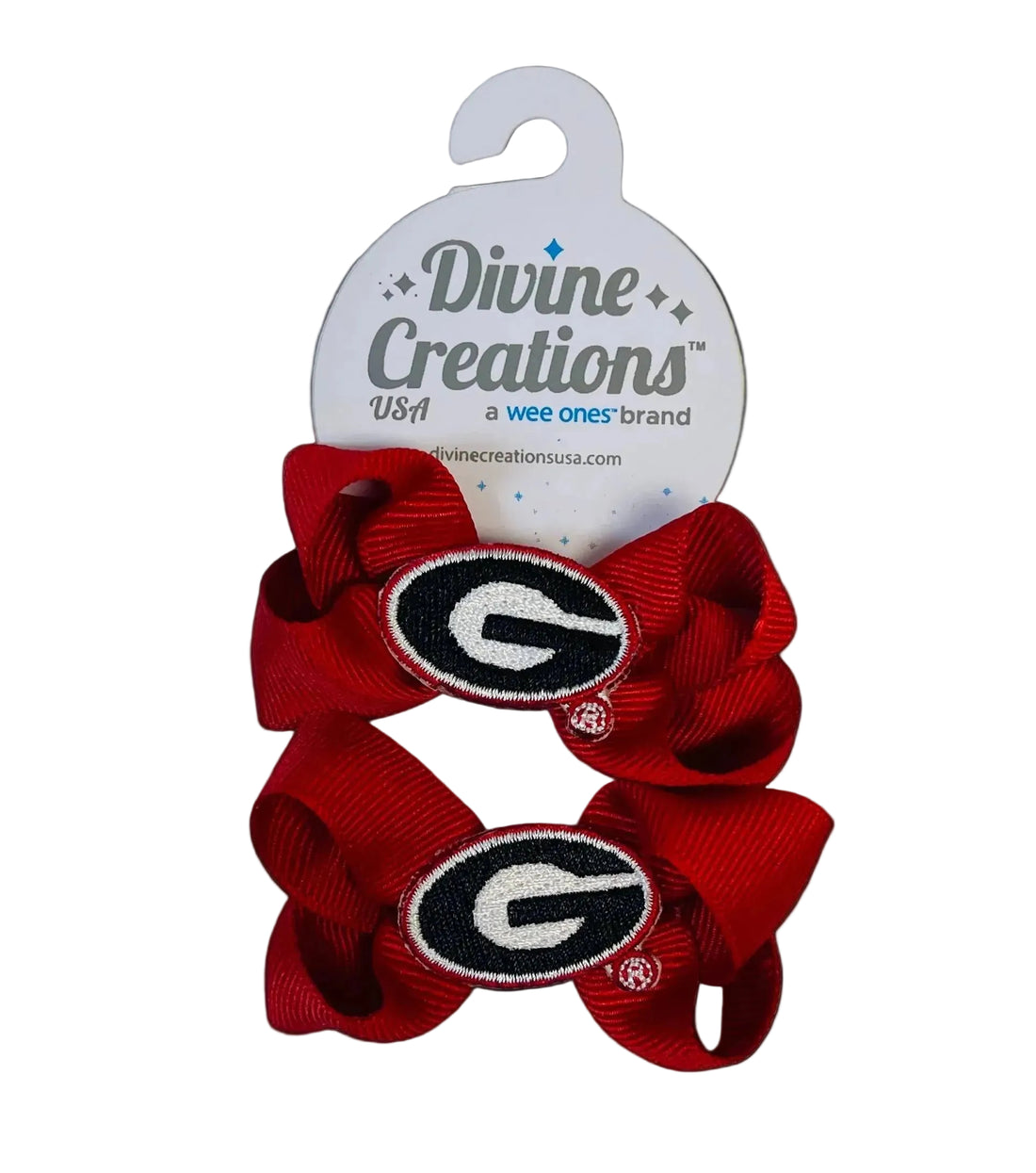 Wee Ones Mini Bow Pair w/ GA Patch