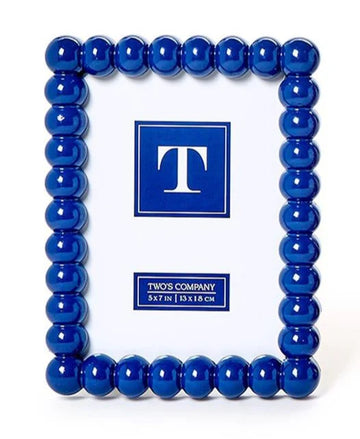 Two's Co Hobnail 5x7 Photo Frame- Blue