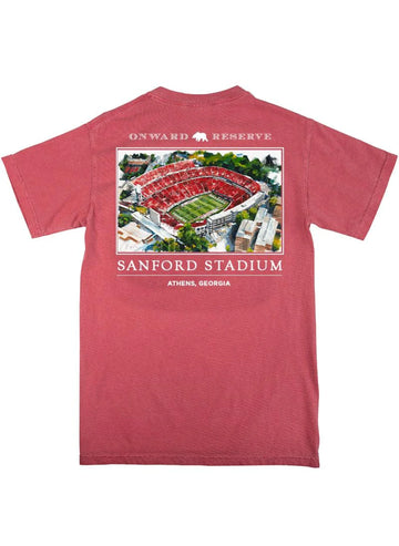 Lewis Sanford Stadium Short Sleeve Tee-Red