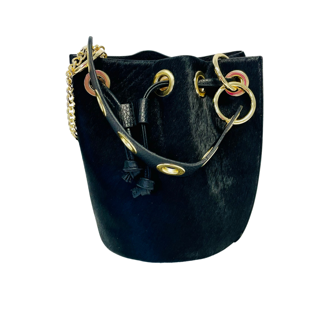 German Fuentes Fur Bucket Bag