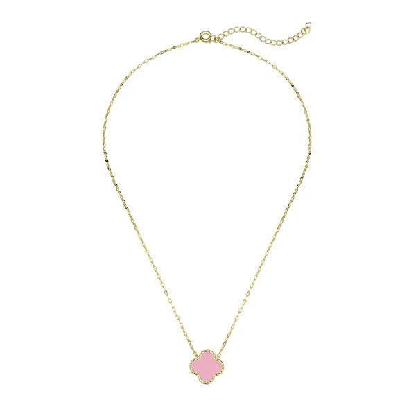 Lily Nily Pink Clover Necklace