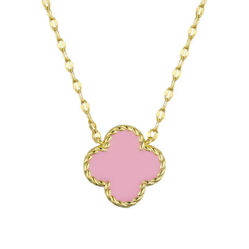 Lily Nily Pink Clover Necklace