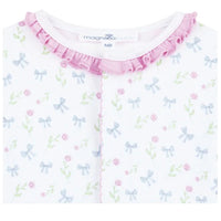 Kissy Kissy Evelyn's Classics Print Ruffle Converter and Bow