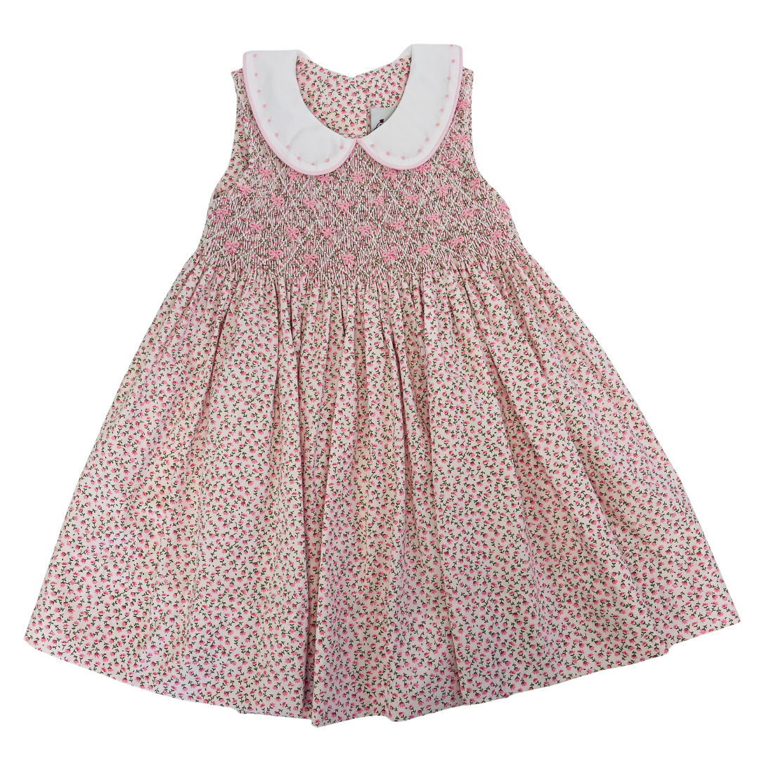 Delaney Ditzy Floral Bow Smocked Dress