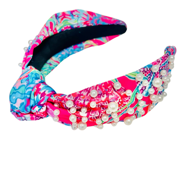 Floral and Pearl Headband