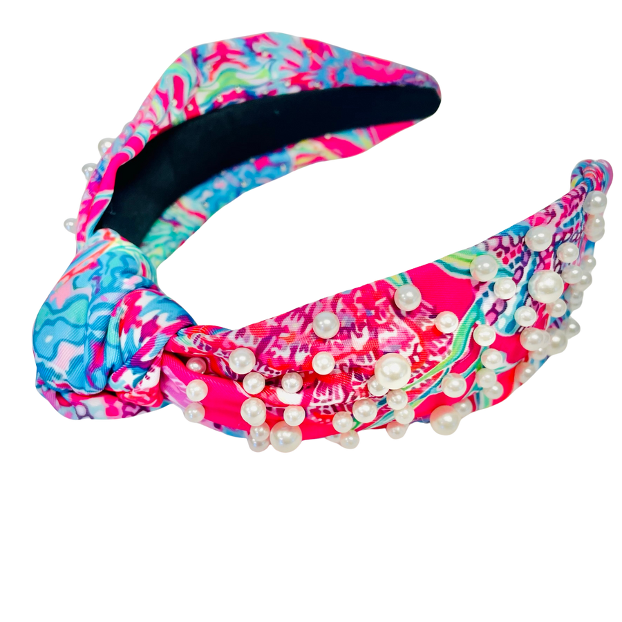 Floral and Pearl Headband
