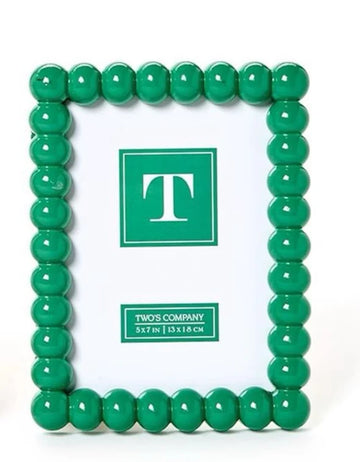 Two's Co Hobnail 5x7 Photo Frame- Green