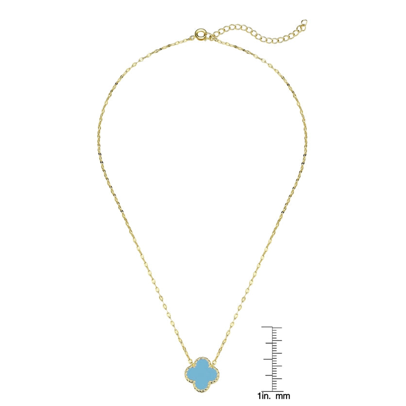 Lily Nily Turquoise Clover Necklace