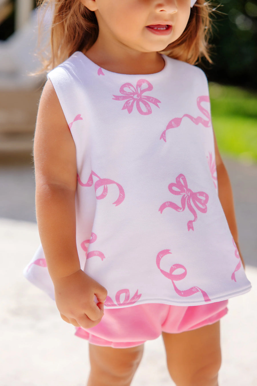 Beaufort Bonnet Bettye Bloomer Set - Never Too Many Bows/Hamptons Hot Pink