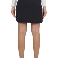 IBKUL 17 1/2 Straight Skort Black