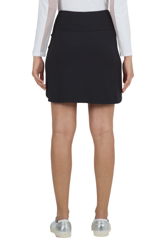 IBKUL 17 1/2 Straight Skort Black