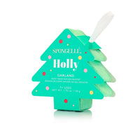 Spongelle Holiday Tree Ornament Body Wash Infused Buffer Holly-Garland